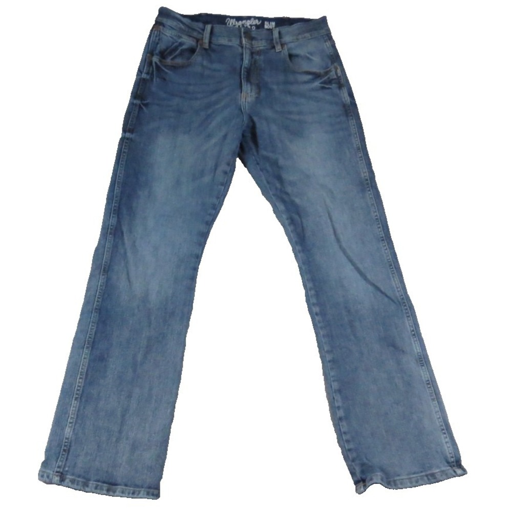 Wrangler Retro Slim Boot Jeans Men 30x29 Blue Denim Western Cowboy WPR20CH Rodeo